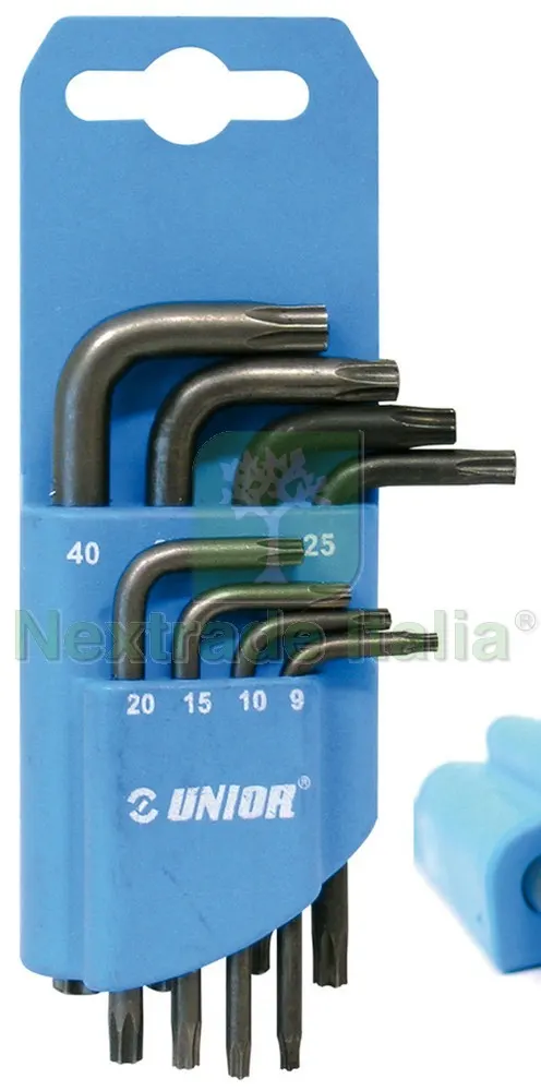 SERIE CHIAVI TORX CON FORO 8 PZ. Art. 220 TX — Punte, frese e dischi — rif. FERX.VIT26650