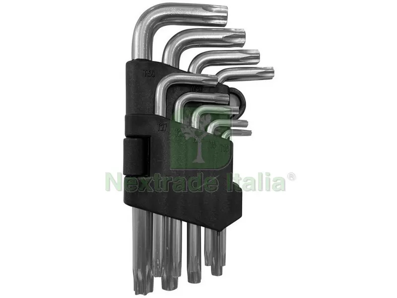 12PZ Serie Chiavi Torx 9 PZ. — Punte, frese e dischi — rif. FERX.VIT50438 12PZ Serie Chiavi Torx 9 PZ. — Punte, frese e dischi — rif. FERX.VIT50438
