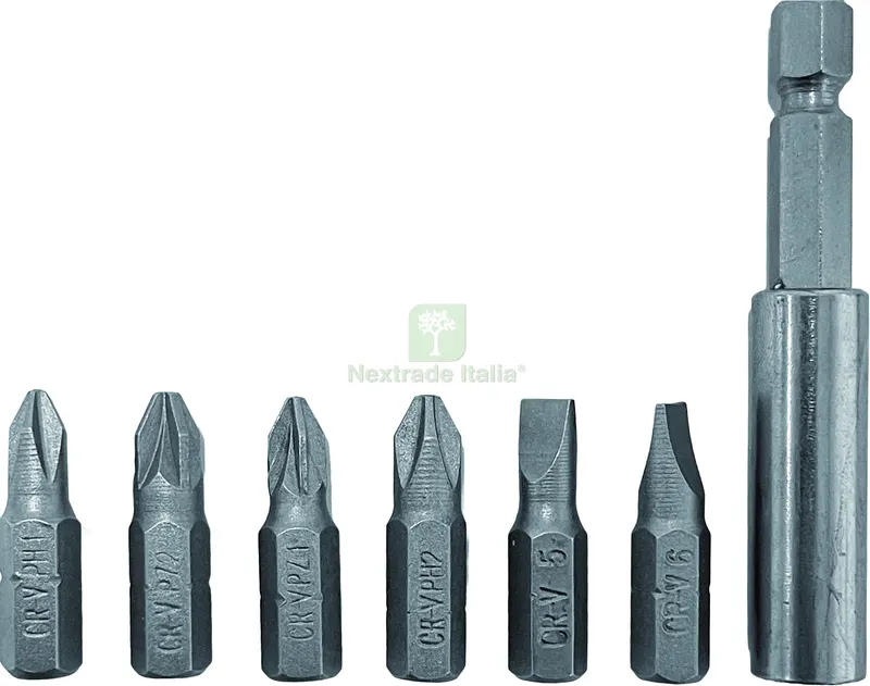 12PZ Set Inserti pz. 7 — Cacciaviti e giraviti — rif. FERX.VIT58226 12PZ Set Inserti pz. 7 — Cacciaviti e giraviti — rif. FERX.VIT58226