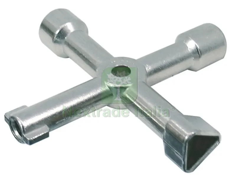 12PZ CHIAVE UNIVERSALE A 4 IMPRONTE Triangolare 7 — Tubi e raccordi — rif. FERX.VIT22552 12PZ CHIAVE UNIVERSALE A 4 IMPRONTE Triangolare 7 — Tubi e raccordi — rif. FERX.VIT22552