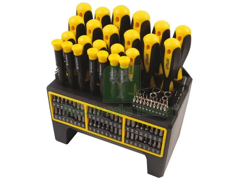 SET GIRAVITI ED INSERTI 114 PZ. — Cacciaviti e giraviti — rif. FERX.VIT48916