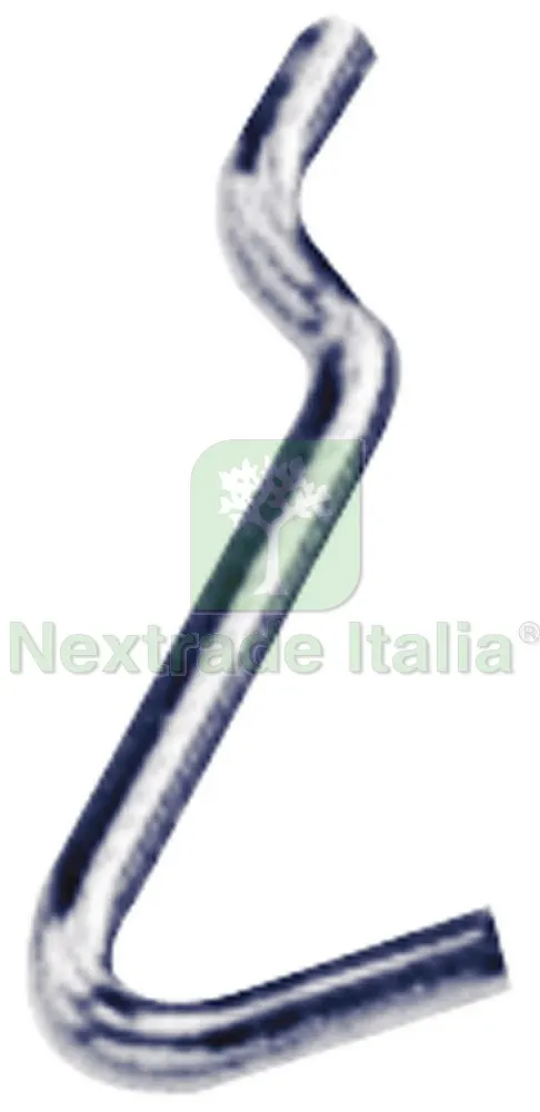 200CT Gancio per Pannelli Portautensili in Ferro Nichelato n. 2 — Ferramenta per legno e mobili — rif. FERX.VIT9353