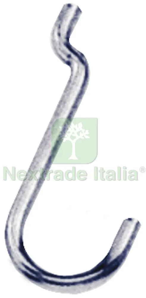 200CT Gancio per Pannelli Portautensili in Ferro Nichelato n. 4 — Ferramenta per legno e mobili — rif. FERX.VIT14334 200CT Gancio per Pannelli Portautensili in Ferro Nichelato n. 4 — Ferramenta per legno e mobili — rif. FERX.VIT14334
