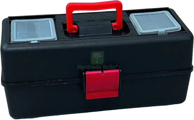 Cassetta Portautensili 2 Ripiani per Pesca cm. 33,5x15x14,5 h — Casalinghi e organizzazione — rif. FERX.VIT59006 Cassetta Portautensili 2 Ripiani per Pesca cm. 33,5x15x14,5 h — Casalinghi e organizzazione — rif. FERX.VIT59006