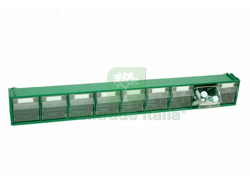 Cassettiera Componibile FOX 101 Verde 9 cassetti mm. 600x68x76 h — Arredo — rif. FERX.VIT23957