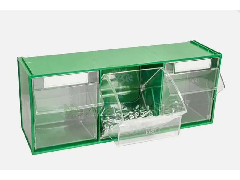 Cassettiera Componibile FOX 105 Verde 3 cassetti mm. 600x214x240 h — Arredo — rif. FERX.VIT23961