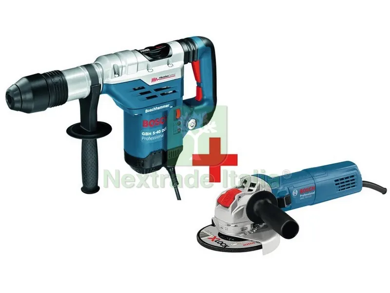 Bosch Martello Perforatore GBH 5-40 DCE + Smerigliatrice Angolare GWX 750-115 — Smerigliatrici e seghe — rif. FERX.VIT50698