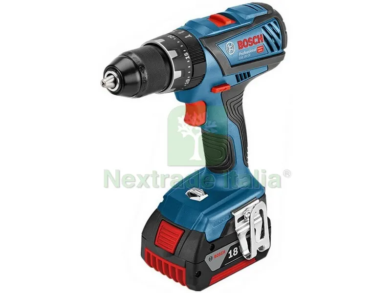 Trapano Avvitatore con Percussione GSB 18V-28 2 batterie 3,0 Ah in L-Case — Trapani e avvitatori — rif. FERX.VIT50412 Trapano Avvitatore con Percussione GSB 18V-28 2 batterie 3,0 Ah in L-Case — Trapani e avvitatori — rif. FERX.VIT50412