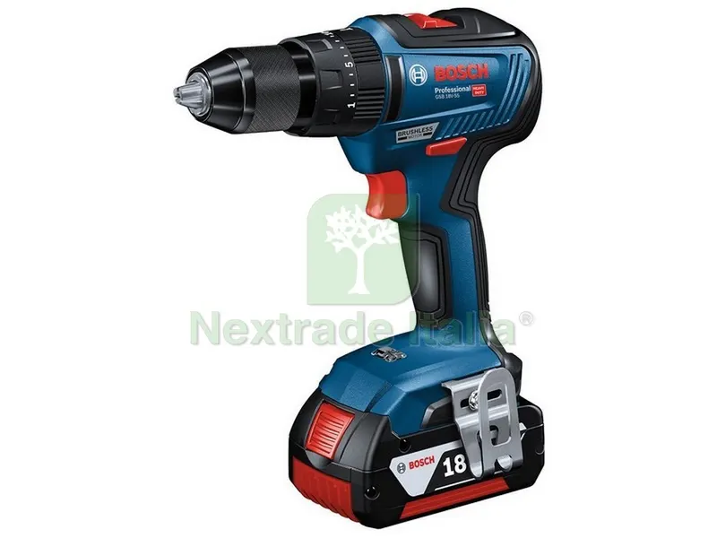 Trapano Avvitatore con Percussione GSB 18V-55 2 batterie 4,0 Ah in L-Case — Trapani e avvitatori — rif. FERX.VIT52685 Trapano Avvitatore con Percussione GSB 18V-55 2 batterie 4,0 Ah in L-Case — Trapani e avvitatori — rif. FERX.VIT52685