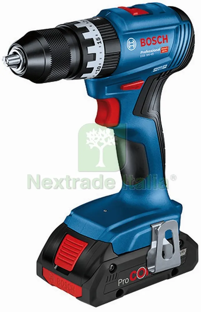 TRAPANO AVVITATORE CON PERCUSSIONE GSB 18V-45 3 batterie 4,0 Ah in L-Case — Trapani e avvitatori — rif. FERX.VIT55693 TRAPANO AVVITATORE CON PERCUSSIONE GSB 18V-45 3 batterie 4,0 Ah in L-Case — Trapani e avvitatori — rif. FERX.VIT55693