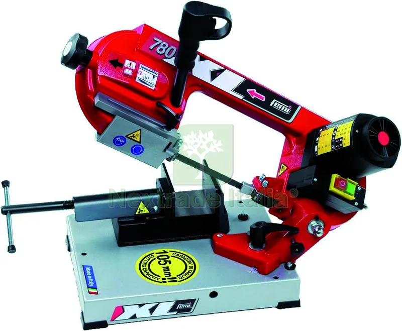 Femi SEGATRICE A NASTRO ''780 XL'' 850 W con lama 1335x13x0,65 mm — Smerigliatrici e seghe — rif. FERX.VIT60244 Femi SEGATRICE A NASTRO ''780 XL'' 850 W con lama 1335x13x0,65 mm — Smerigliatrici e seghe — rif. FERX.VIT60244