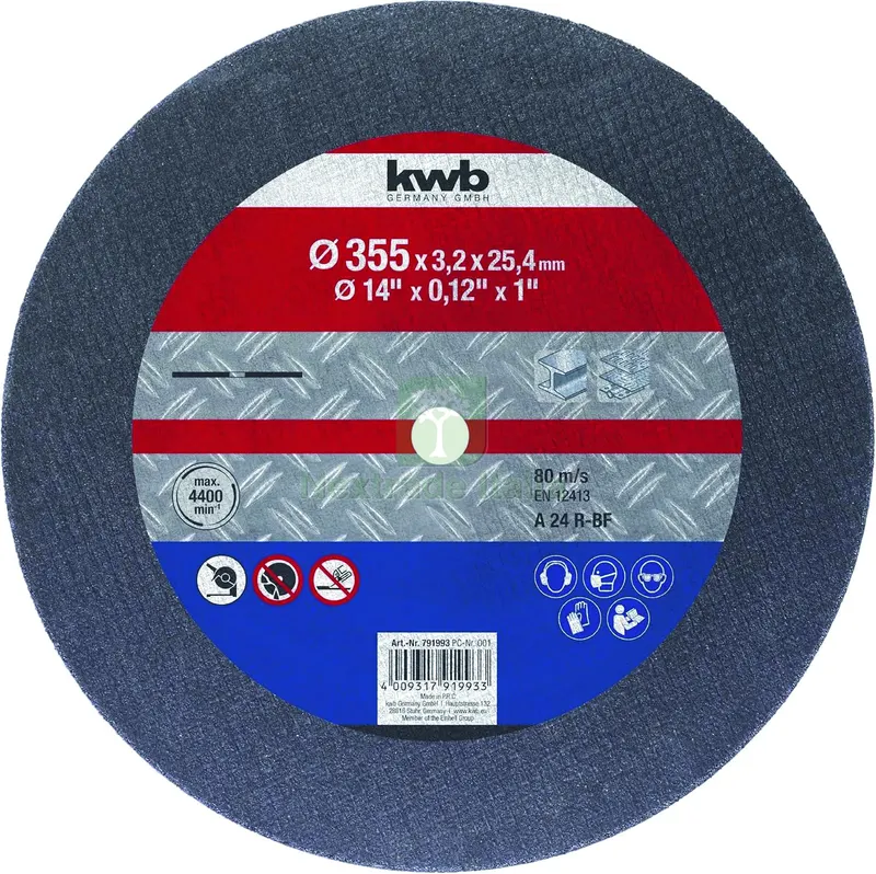 10PZ DISCO PER METALLO PER TRONCATRICE mm. 355x3,2x25,4 — Smerigliatrici e seghe — rif. FERX.VIT57893