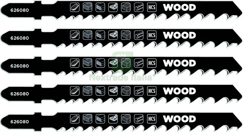 5CF LAMA PER SEGHETTO ALTERNATIVO 5 PZ. Legno e laminati taglio medio — Punte, frese e dischi — rif. FERX.VIT57860 5CF LAMA PER SEGHETTO ALTERNATIVO 5 PZ. Legno e laminati taglio medio — Punte, frese e dischi — rif. FERX.VIT57860