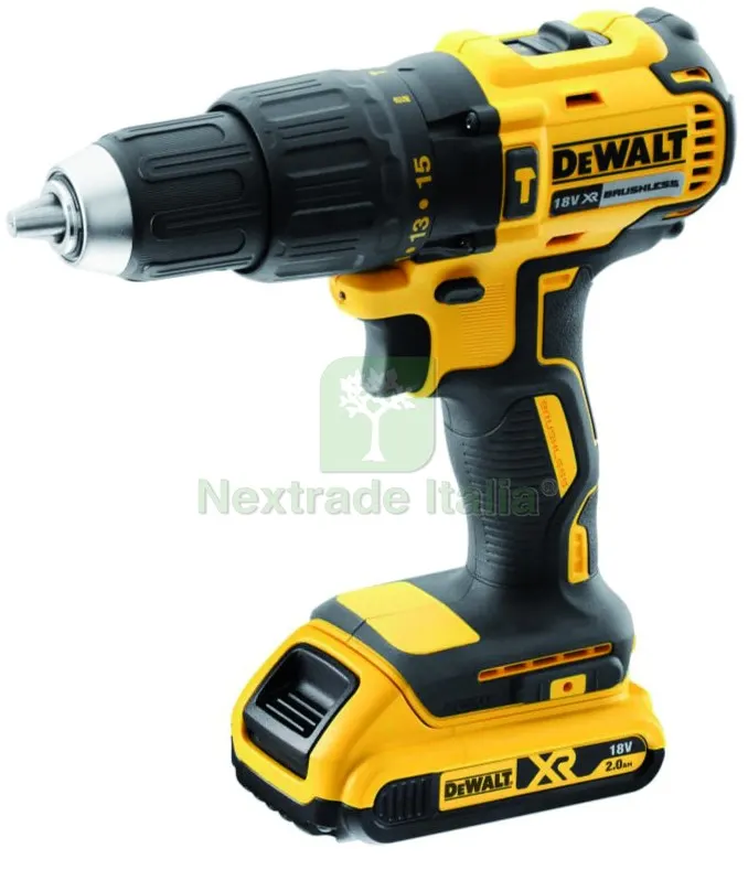 DeWalt TRAPANO AVVITATORE CON PERCUSSIONE 18V DCD778D2T-QW 2 batterie 2,0 Ah in valigetta Tstak — Trapani e avvitatori — rif. FERX.VIT59666