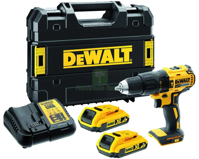 DeWalt TRAPANO AVVITATORE CON PERCUSSIONE 18V DCD778D2T-QW 2 batterie 2,0 Ah in valigetta Tstak — Trapani e avvitatori — rif. FERX.VIT59666 — foto 2