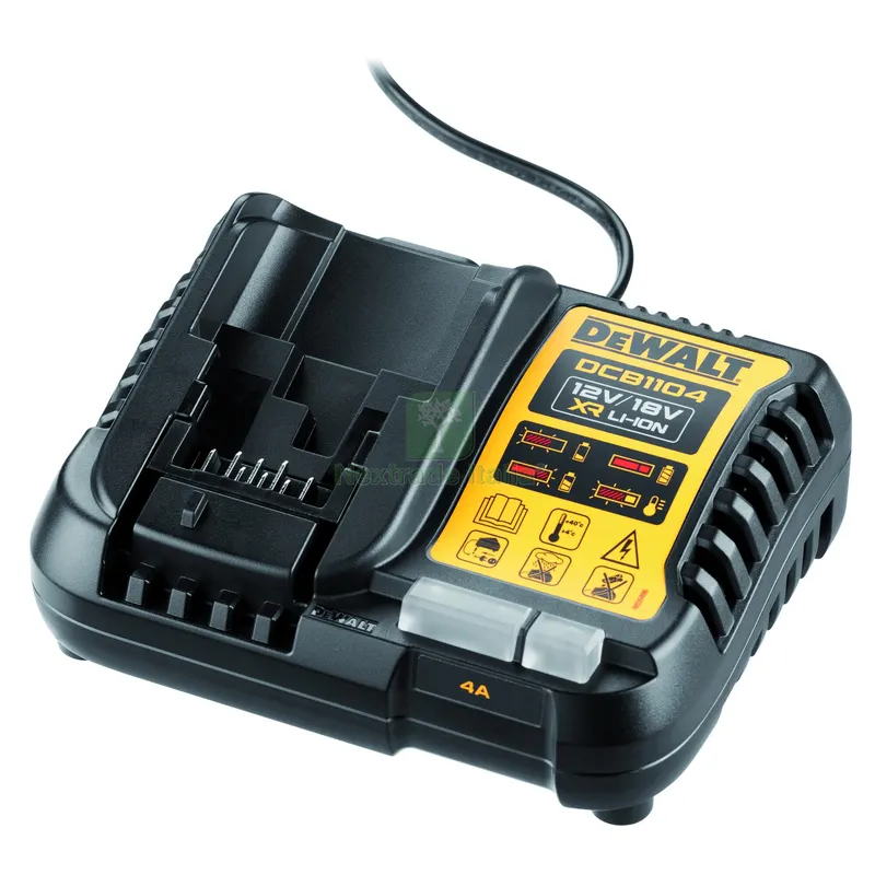 DeWalt Caricabatterie Multivoltaggio XR 4A DCB1104-QW — Batterie e caricabatterie — rif. FERX.VIT59387 DeWalt Caricabatterie Multivoltaggio XR 4A DCB1104-QW — Batterie e caricabatterie — rif. FERX.VIT59387