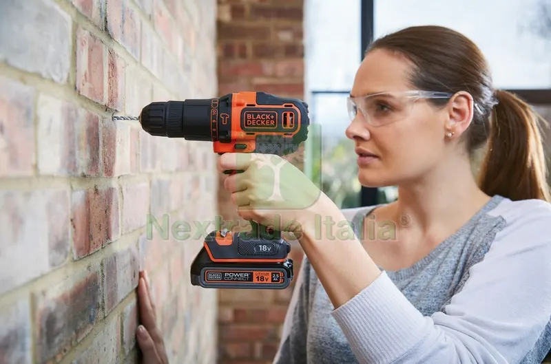 Black+Decker Trapano Avvitatore a Percussione BDCHD18K-QW 18V 1 batteria 1, — Trapani e avvitatori — rif. FERX.VIT56233 — foto 3 Black+Decker Trapano Avvitatore a Percussione BDCHD18K-QW 18V 1 batteria 1, — Trapani e avvitatori — rif. FERX.VIT56233 — foto 3