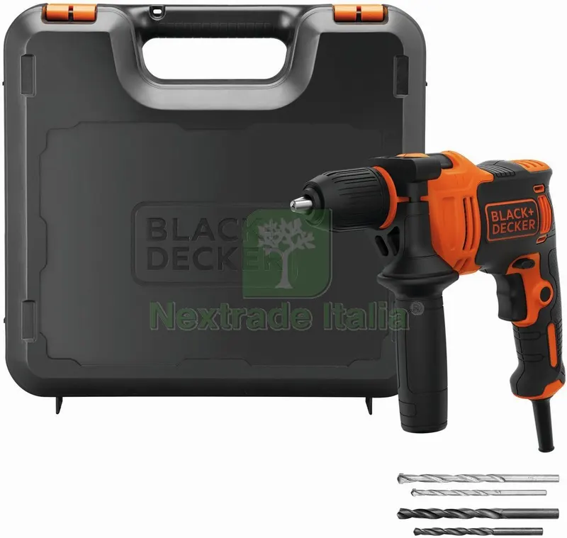 Black+Decker TRAPANO A PERCUSSIONE BEH710K-QS 710 W — Trapani e avvitatori — rif. FERX.VIT56245 — foto 2 Black+Decker TRAPANO A PERCUSSIONE BEH710K-QS 710 W — Trapani e avvitatori — rif. FERX.VIT56245 — foto 2