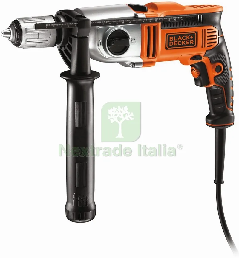 Black+Decker Trapano a Percussione Reversibile KR911K-QS 910 W — Trapani e avvitatori — rif. FERX.VIT56246 Black+Decker Trapano a Percussione Reversibile KR911K-QS 910 W — Trapani e avvitatori — rif. FERX.VIT56246