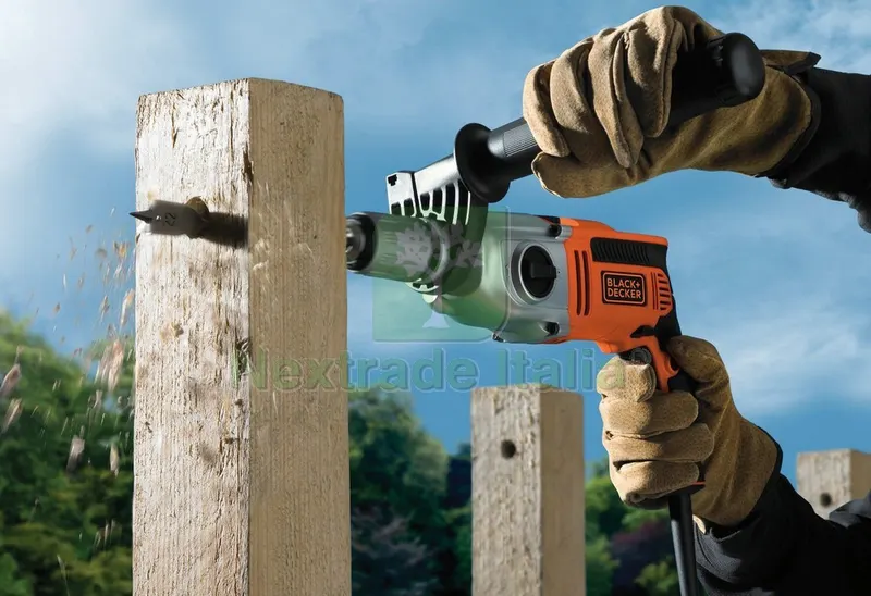 Black+Decker Trapano a Percussione Reversibile KR911K-QS 910 W — Trapani e avvitatori — rif. FERX.VIT56246 — foto 3 Black+Decker Trapano a Percussione Reversibile KR911K-QS 910 W — Trapani e avvitatori — rif. FERX.VIT56246 — foto 3