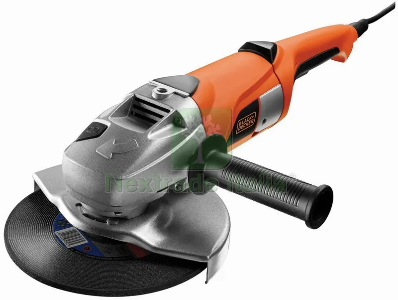 Black+Decker Smerigliatrice Angolare KG2000-QS 230 mm. 2.000 W — Smerigliatrici e seghe — rif. FERX.VIT56262 Black+Decker Smerigliatrice Angolare KG2000-QS 230 mm. 2.000 W — Smerigliatrici e seghe — rif. FERX.VIT56262