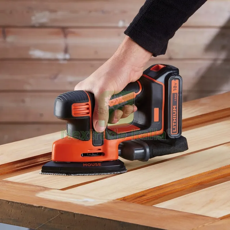 Black+Decker Levigatrice Mouse a Batteria BDCDS18-QW 18V 1 batteria 1,5 Ah — Smerigliatrici e seghe — rif. FERX.VIT56242 — foto 3 Black+Decker Levigatrice Mouse a Batteria BDCDS18-QW 18V 1 batteria 1,5 Ah — Smerigliatrici e seghe — rif. FERX.VIT56242 — foto 3