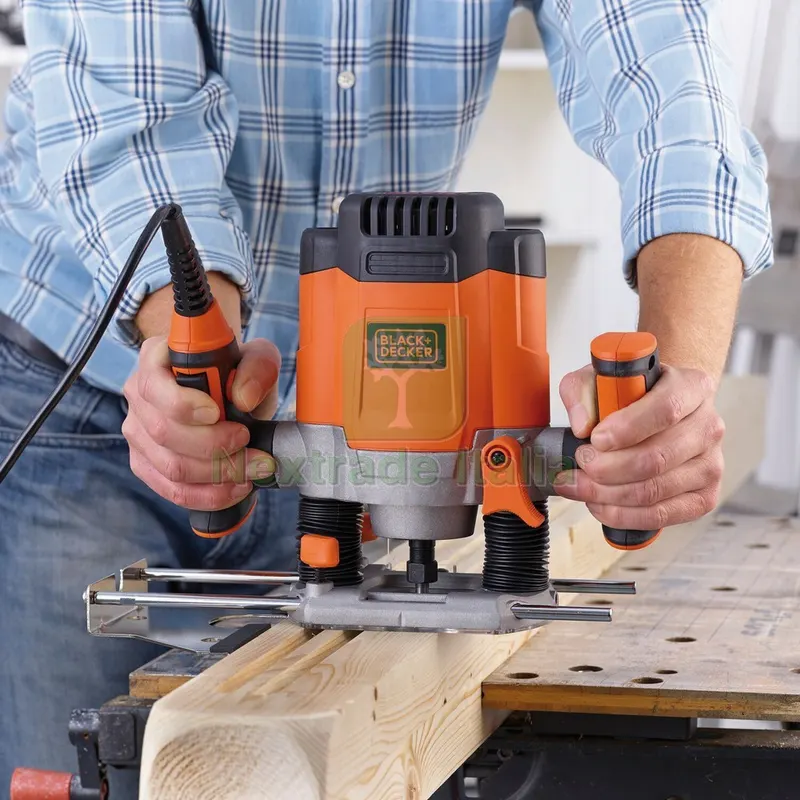 Black+Decker FRESATRICE VERTICALE KW1200E-QS 1.200 W — Smerigliatrici e seghe — rif. FERX.VIT56260 — foto 2 Black+Decker FRESATRICE VERTICALE KW1200E-QS 1.200 W — Smerigliatrici e seghe — rif. FERX.VIT56260 — foto 2
