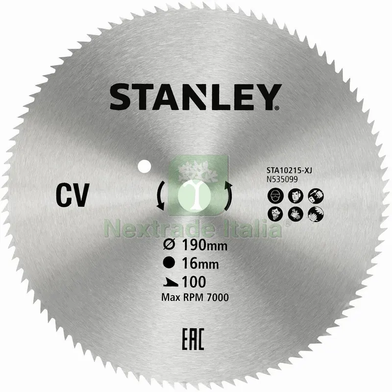 LAMA CROMATA X10215-XJ PER SEGA CIRCOLARE Ø mm. 190 - 100 denti — Smerigliatrici e seghe — rif. FERX.VIT56275