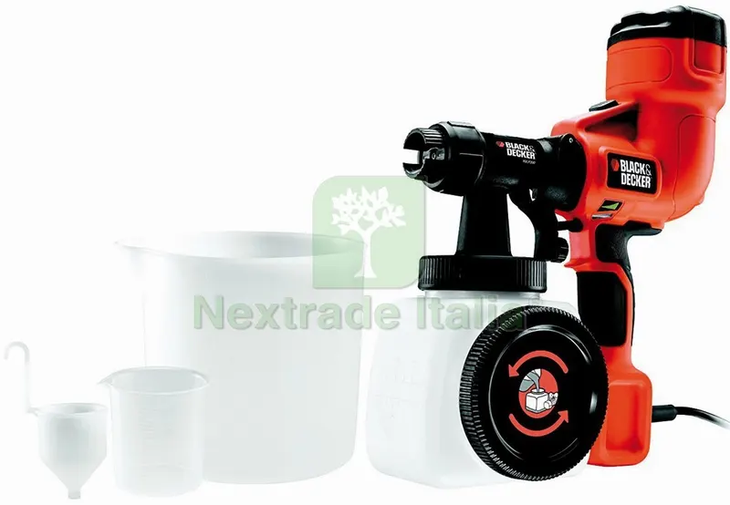 Black+Decker SPRUZZATORE A SPRUZZO HVLP200C-IT 400 W — Spatole e attrezzi per stesura — rif. FERX.VIT56266 Black+Decker SPRUZZATORE A SPRUZZO HVLP200C-IT 400 W — Spatole e attrezzi per stesura — rif. FERX.VIT56266