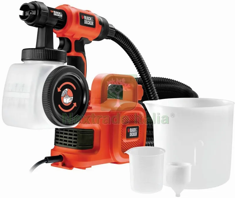 Black+Decker SPRUZZATORE A SPRUZZO HVLP400C-IT 450 W base da terra — Spatole e attrezzi per stesura — rif. FERX.VIT56267 Black+Decker SPRUZZATORE A SPRUZZO HVLP400C-IT 450 W base da terra — Spatole e attrezzi per stesura — rif. FERX.VIT56267
