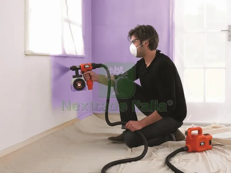 Black+Decker SPRUZZATORE A SPRUZZO HVLP400C-IT 450 W base da terra — Spatole e attrezzi per stesura — rif. FERX.VIT56267 — foto 2 Black+Decker SPRUZZATORE A SPRUZZO HVLP400C-IT 450 W base da terra — Spatole e attrezzi per stesura — rif. FERX.VIT56267 — foto 2