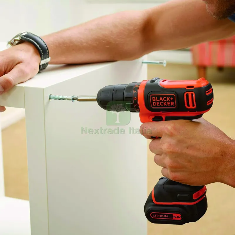 Black+Decker TRAPANO AVVITATORE BDCDD121BKA-QW 10,8V 2 batterie 1,5 Ah valig.+40 acc. — Trapani e avvitatori — rif. FERX.VIT57945 — foto 2 Black+Decker TRAPANO AVVITATORE BDCDD121BKA-QW 10,8V 2 batterie 1,5 Ah valig.+40 acc. — Trapani e avvitatori — rif. FERX.VIT57945 — foto 2