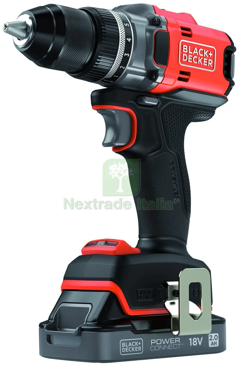 Black+Decker Trapano Avvitatore a Batteria BLD682D1XK-QW Brushless 18 V 1 batteria 2,0 Ah — Trapani e avvitatori — rif. FERX.VIT57828 Black+Decker Trapano Avvitatore a Batteria BLD682D1XK-QW Brushless 18 V 1 batteria 2,0 Ah — Trapani e avvitatori — rif. FERX.VIT57828