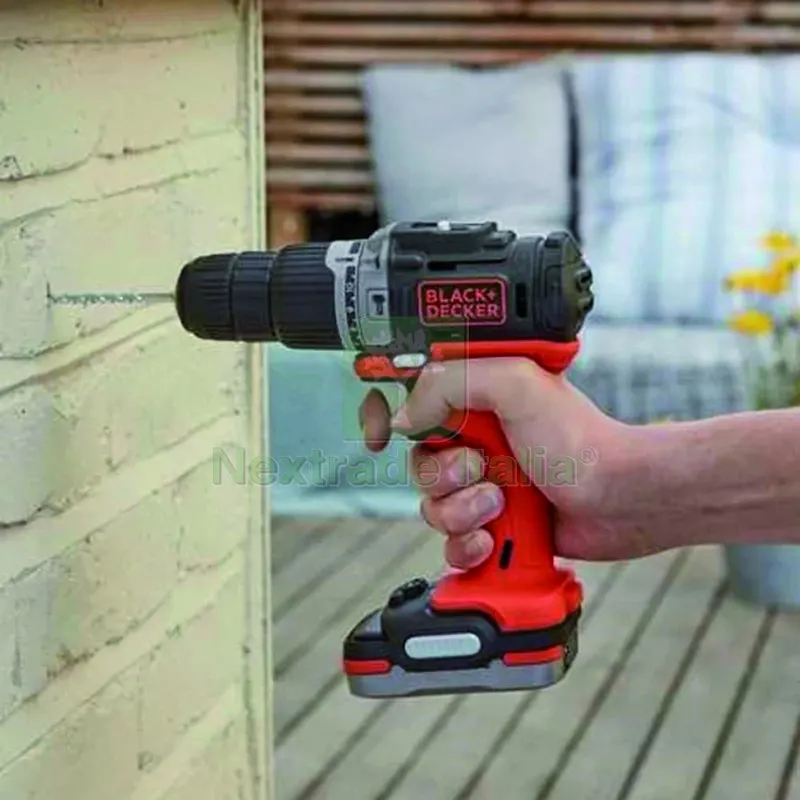 Black+Decker Trapano Avvitatore a Percussione BDCHD12S1-QW 12V 1 batteria 1,5 Ah — Trapani e avvitatori — rif. FERX.VIT57823 — foto 3 Black+Decker Trapano Avvitatore a Percussione BDCHD12S1-QW 12V 1 batteria 1,5 Ah — Trapani e avvitatori — rif. FERX.VIT57823 — foto 3