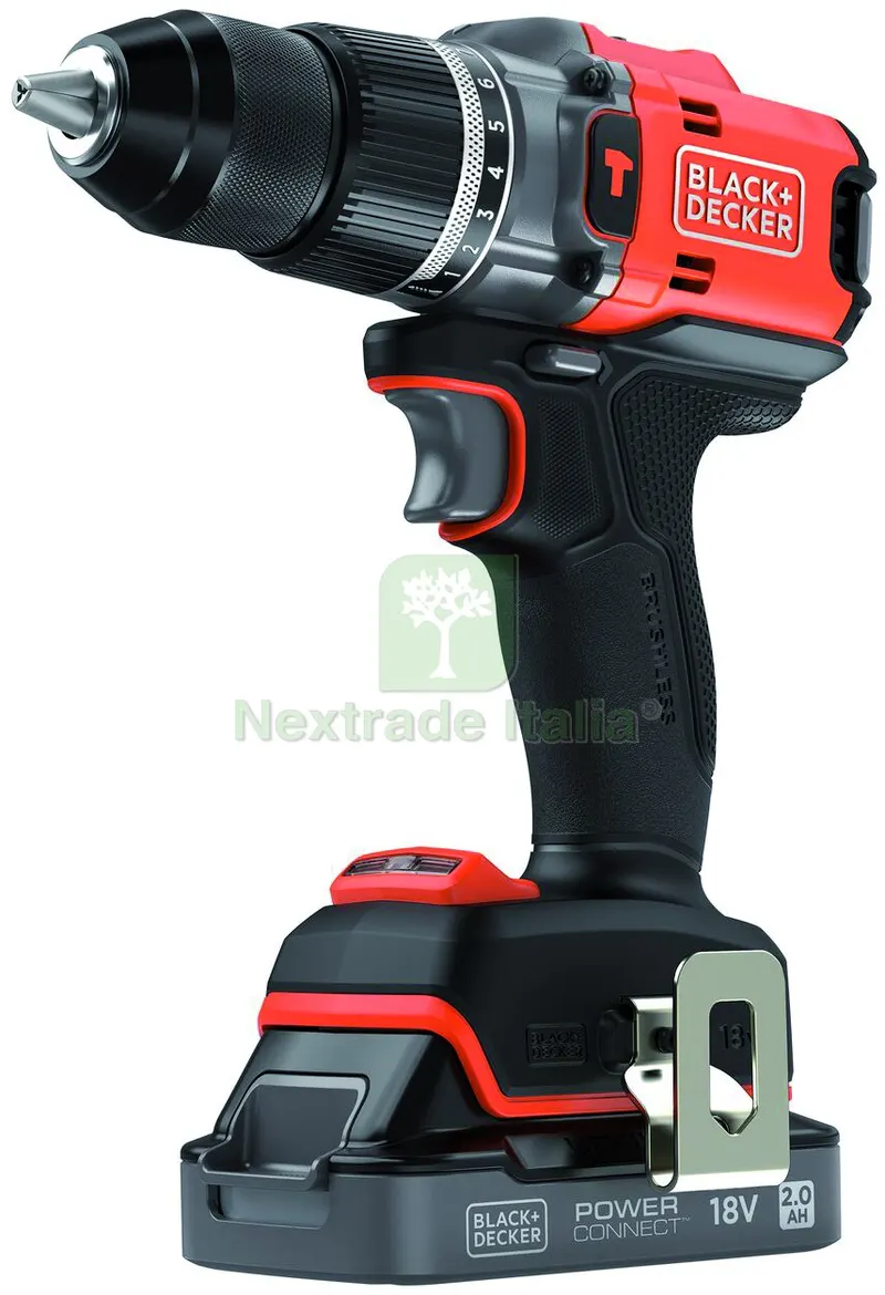 Black+Decker Trapano Avvitatore a Percussione BLD683D1XK-QW Brushless 18V 1 batteria 2,0 Ah — Trapani e avvitatori — rif. FERX.VIT57829 Black+Decker Trapano Avvitatore a Percussione BLD683D1XK-QW Brushless 18V 1 batteria 2,0 Ah — Trapani e avvitatori — rif. FERX.VIT57829