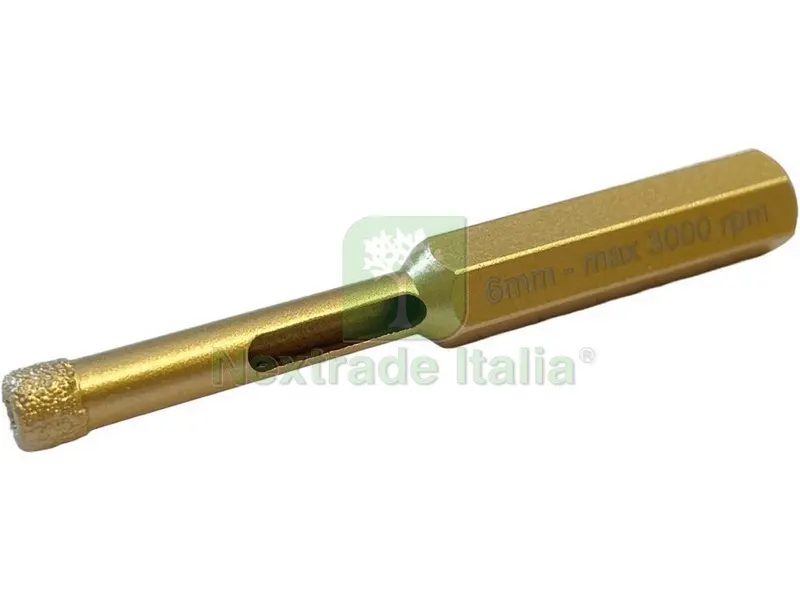 PUNTA FRESA DIAMANTATA PER GRES PORCELLANATO Ø mm. 10 — Punte, frese e dischi — rif. FERX.VIT54269 PUNTA FRESA DIAMANTATA PER GRES PORCELLANATO Ø mm. 10 — Punte, frese e dischi — rif. FERX.VIT54269