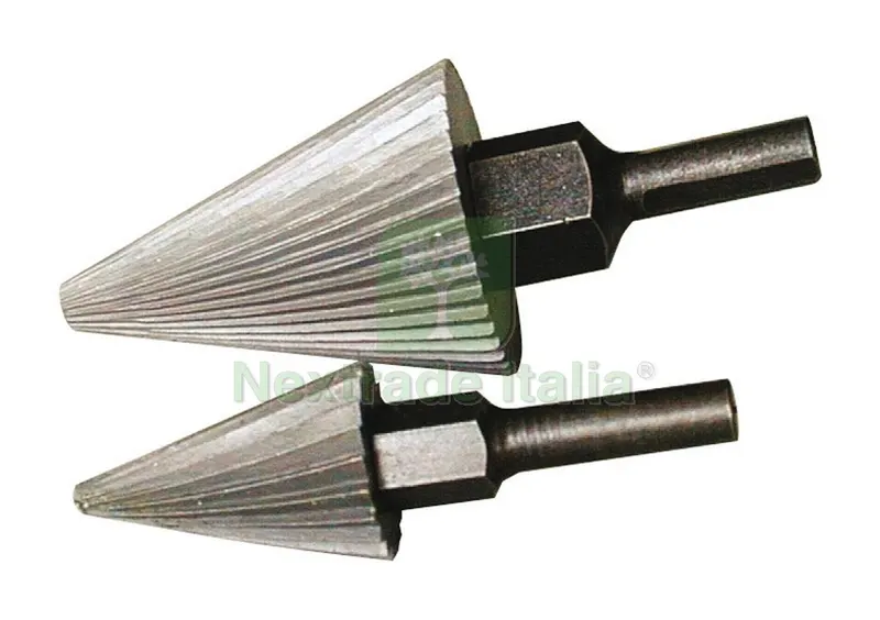 FRESA CONICA ALLARGAFORI Gambo mm. 10 Ø mm. 45-H. mm. 60 — Punte, frese e dischi — rif. FERX.VIT20923 FRESA CONICA ALLARGAFORI Gambo mm. 10 Ø mm. 45-H. mm. 60 — Punte, frese e dischi — rif. FERX.VIT20923