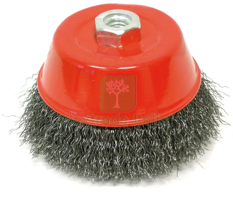 SPAZZOLA A TAZZA attacco M14 Ø mm. 150 — Punte, frese e dischi — rif. FERX.VIT8733 SPAZZOLA A TAZZA attacco M14 Ø mm. 150 — Punte, frese e dischi — rif. FERX.VIT8733