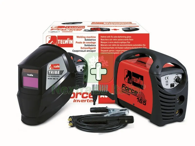 SALDATRICE AD INVERTER FORCE 165 4,1 Kw - 150 Amp ACCESSORI+ MASCHERA — Saldatrici e accessori — rif. FERX.VIT42567 SALDATRICE AD INVERTER FORCE 165 4,1 Kw - 150 Amp ACCESSORI+ MASCHERA — Saldatrici e accessori — rif. FERX.VIT42567