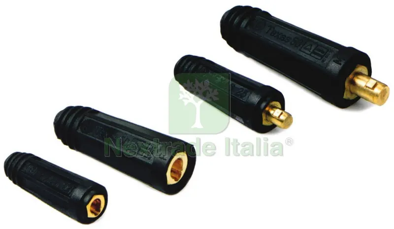 CONNETTORE PER GIUNZIONE CAVI DI SALDATURA mmq. 10-25 M — Saldatrici e accessori — rif. FERX.VIT15772 CONNETTORE PER GIUNZIONE CAVI DI SALDATURA mmq. 10-25 M — Saldatrici e accessori — rif. FERX.VIT15772