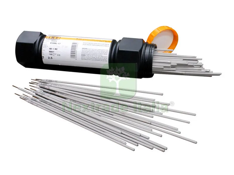 ELETTRODO PER SALDATURA INOX 316 Ø mm. 2,5/300 (140 pz.) — Saldatrici e accessori — rif. FERX.VIT39067 ELETTRODO PER SALDATURA INOX 316 Ø mm. 2,5/300 (140 pz.) — Saldatrici e accessori — rif. FERX.VIT39067