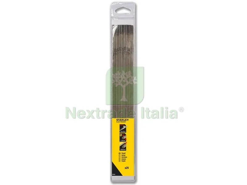 ELETTRODO PER SALDATURA RUTILICO Ø mm. 1,6x300 (25 pz.) — Saldatrici e accessori — rif. FERX.VIT54639 ELETTRODO PER SALDATURA RUTILICO Ø mm. 1,6x300 (25 pz.) — Saldatrici e accessori — rif. FERX.VIT54639