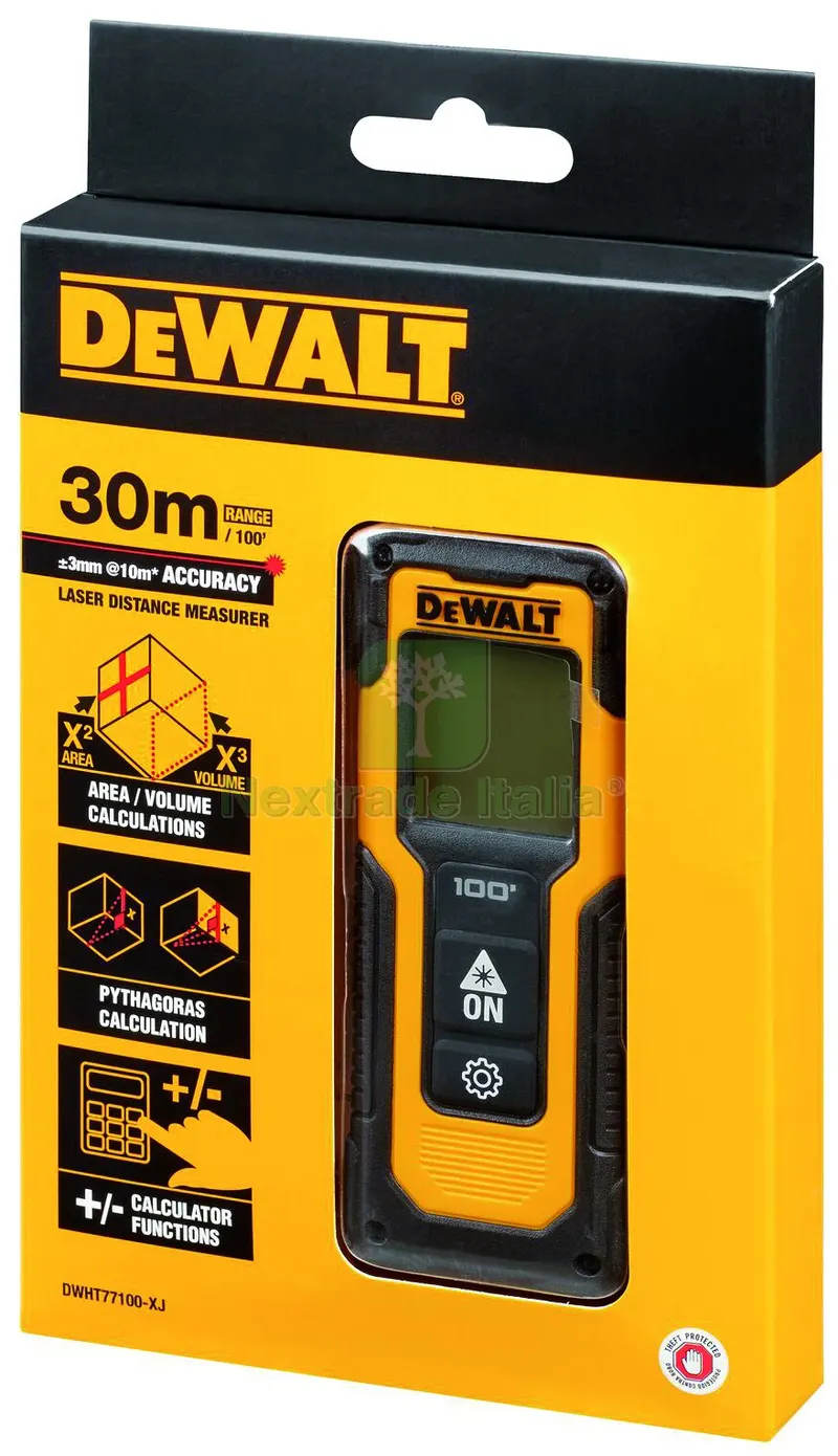 DeWalt Rilevatore di Distanze Laser DWHT77100-XJ mt. 30 — Flessibili e allacci — rif. FERX.VIT59667 — foto 2 DeWalt Rilevatore di Distanze Laser DWHT77100-XJ mt. 30 — Flessibili e allacci — rif. FERX.VIT59667 — foto 2