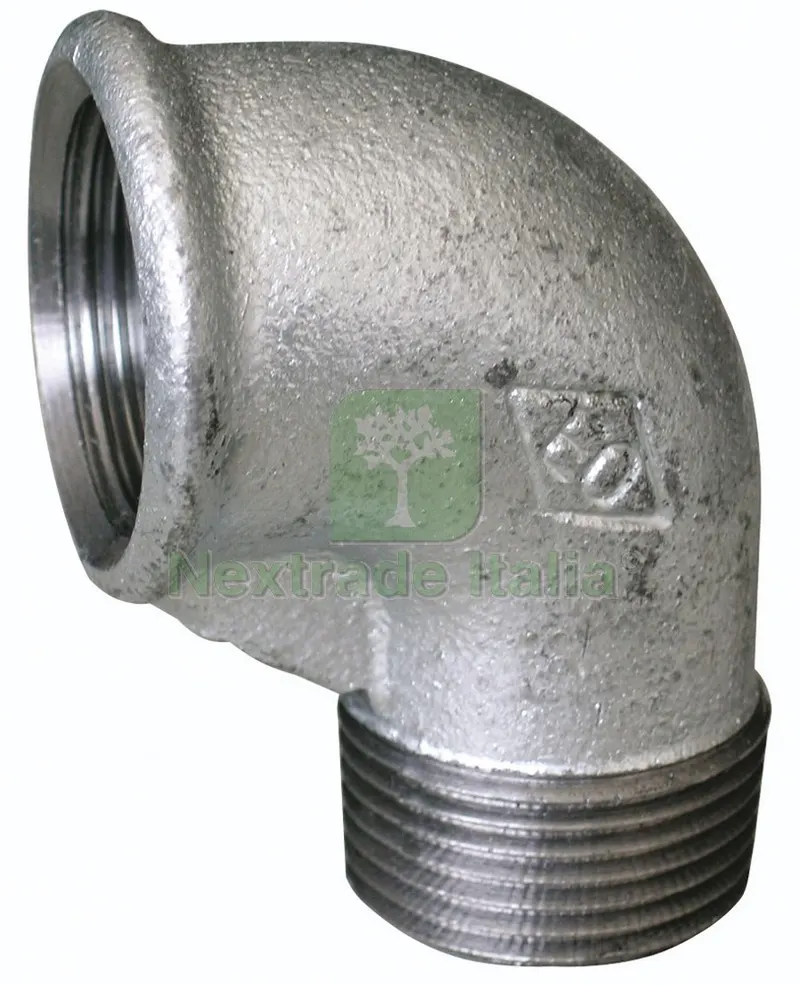 10PZ GOMITO A 90° M/F IN GHISA Figura 92 mis. 3/4 — Raccordi in ghisa e figure — rif. FERX.VIT1781