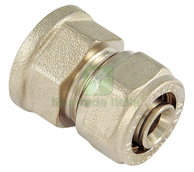 10PZ RACCORDO PER TUBO MULTISTRATO diritto femmina mis. 16x1/2 — Tubi e raccordi — rif. FERX.VIT28971