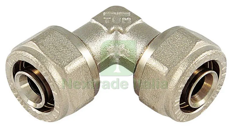 10PZ RACCORDO PER TUBO MULTISTRATO curvo doppio mis. 16x16 — Tubi e raccordi — rif. FERX.VIT28975