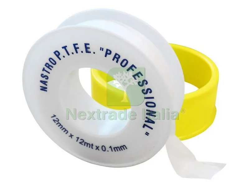 10PZ Nastro Teflon 1/2x12 mt. spessore mm. 0,10 — Guarnizioni e tenute — rif. FERX.VIT36260
