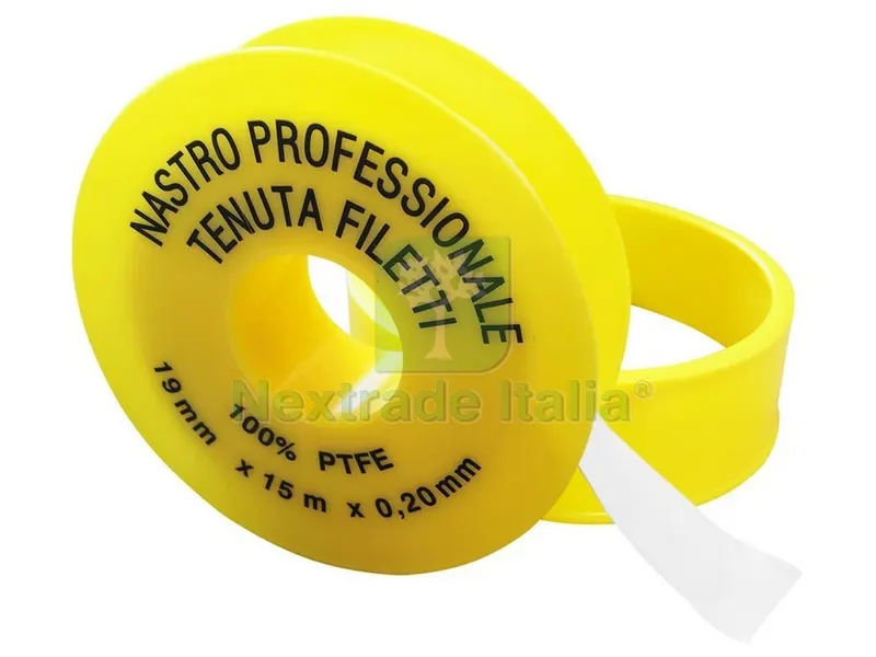 5PZ Nastro Teflon Professionale 3/4x15 mt. spessore mm. 0,20 — Guarnizioni e tenute — rif. FERX.VIT24256