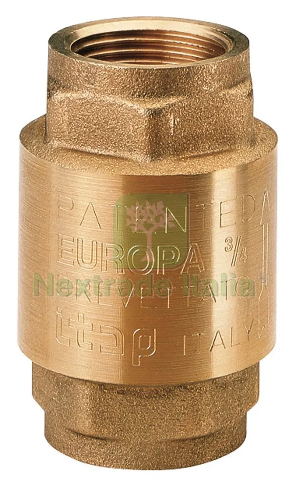 2PZ VALVOLA DI RITEGNO IN OTTONE EUROPA Art. 100 mis. 1.1/2 — Rubinetti e valvole — rif. FERX.VIT1495 2PZ VALVOLA DI RITEGNO IN OTTONE EUROPA Art. 100 mis. 1.1/2 — Rubinetti e valvole — rif. FERX.VIT1495