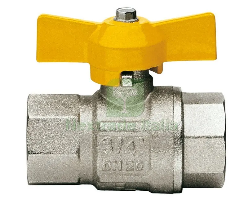 10PZ VALVOLA A SFERA IN OTTONE PER IMPIANTI A GAS F/F Art. 068 mis. 1/2 — Rubinetti e valvole — rif. FERX.VIT21253